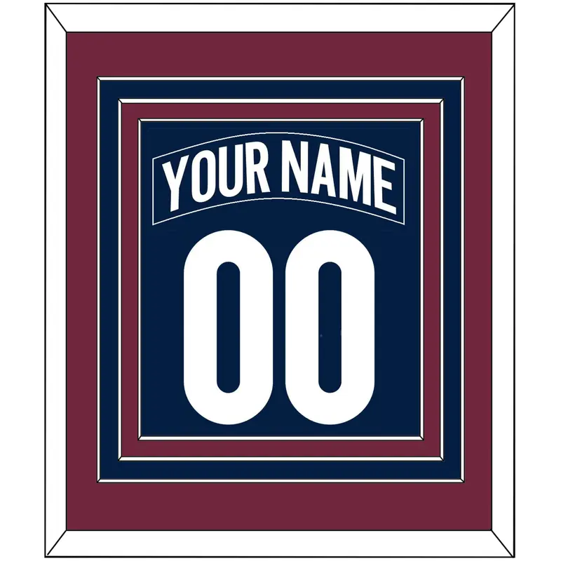 Colorado Nameplate & Number (Back) Combined - Alternate Navy - Triple Mat 4