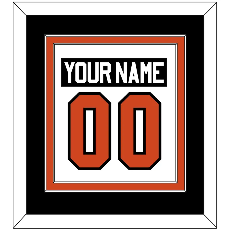 Philadelphia Nameplate & Number (Back) Combined - Road White - Double Mat 3