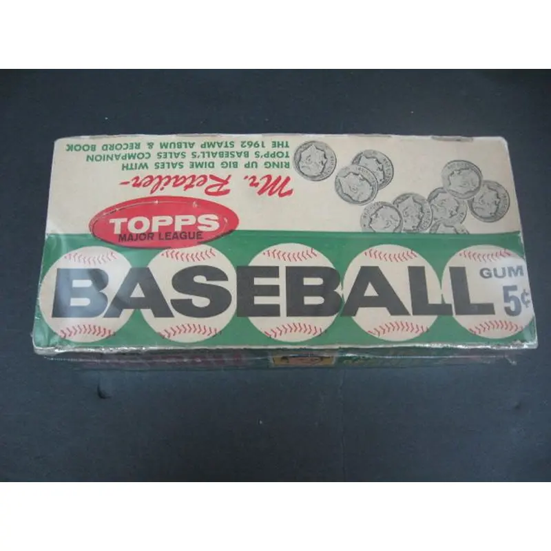 1962 Topps Baseball 5 Cent Empty Display Box