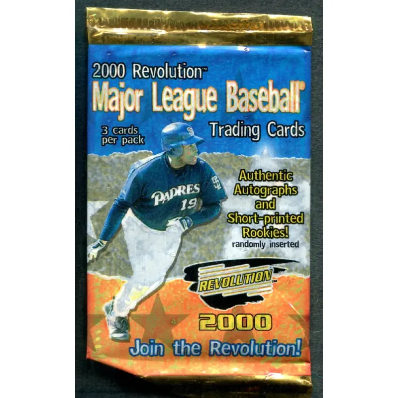 2000 Pacific Revolution Baseball Unopened Pack (3)