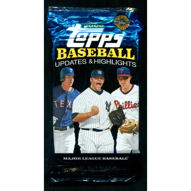 2008 Topps Baseball Unopened Updates & Highlights Jumbo Pack (50) (HTA)