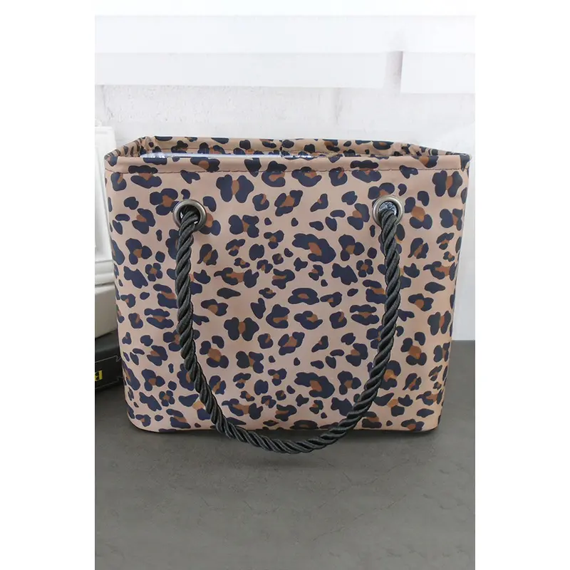 Leopard Waterproof Canvas Toiletry Bag