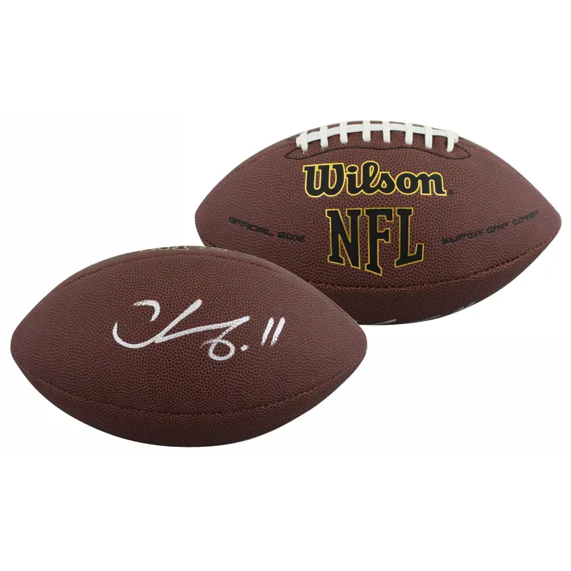 Steelers Chase Claypool Signed Wilson Super Grip Football BAS Witnessed #WP82611