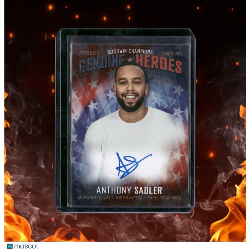 2019 UD Goodwin Champions Anthony Sadler Genuine Heroes Signatures Auto #GH-AS