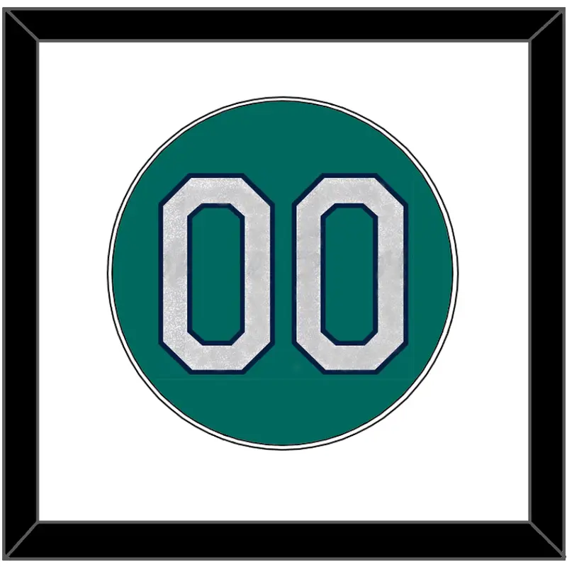 Seattle Number - Alternate Home Green - Single Mat 1