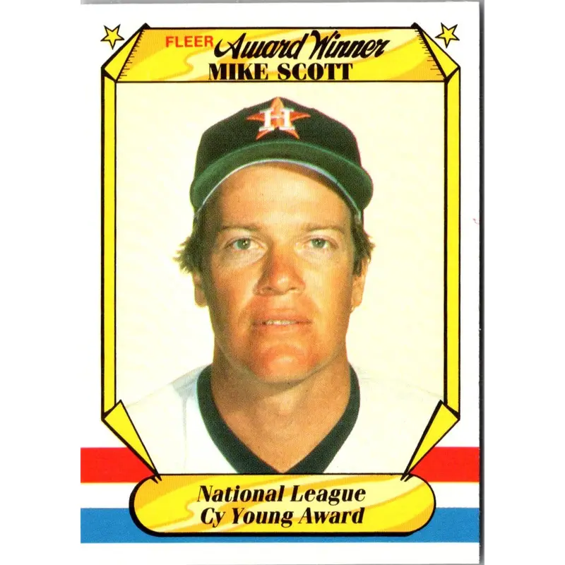 1987 Fleer Award Winners Mike Scott #37
