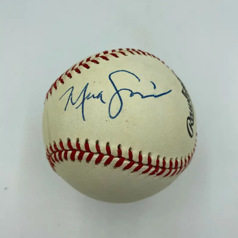 Mira Sorvino Signed Autographed National League Baseball With JSA COA