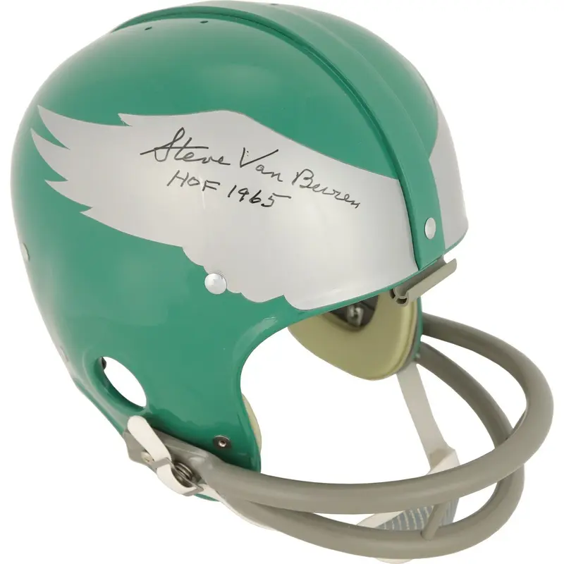 Steve Van Buren Signed Authentic Philadelphia Eagles Full Size Helmet PSA DNA