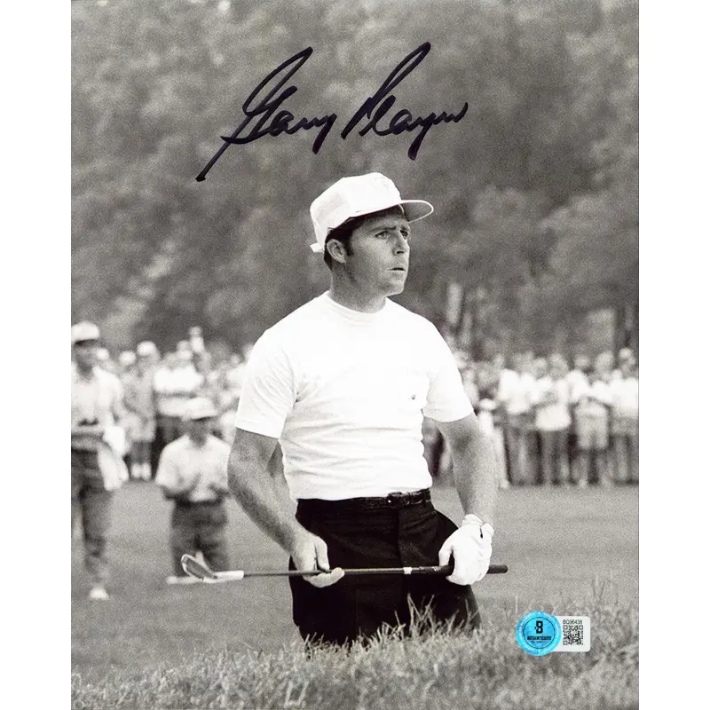 Gary Player Authentic Signed 8x10 Black & White Vertical Photo BAS #BQ96438