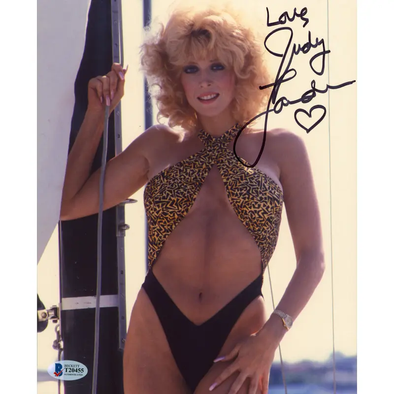Judy Landers Armed & Dangerous "Love" Signed 8x10 Sexy Photo BAS #T20455