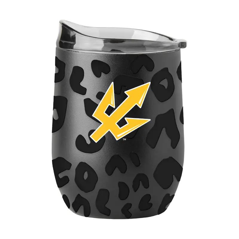 UC San Diego 16oz Leopard Powdercoat Curved Beverage