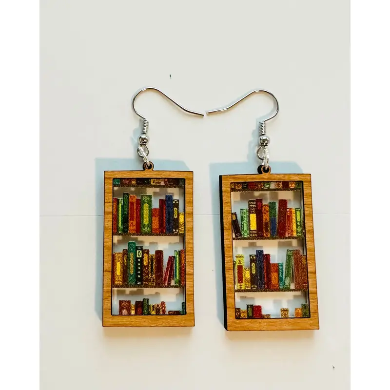 Book Earrings