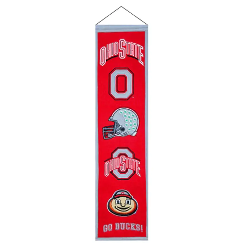 Ohio State Buckeyes Logo Evolution Heritage Banner