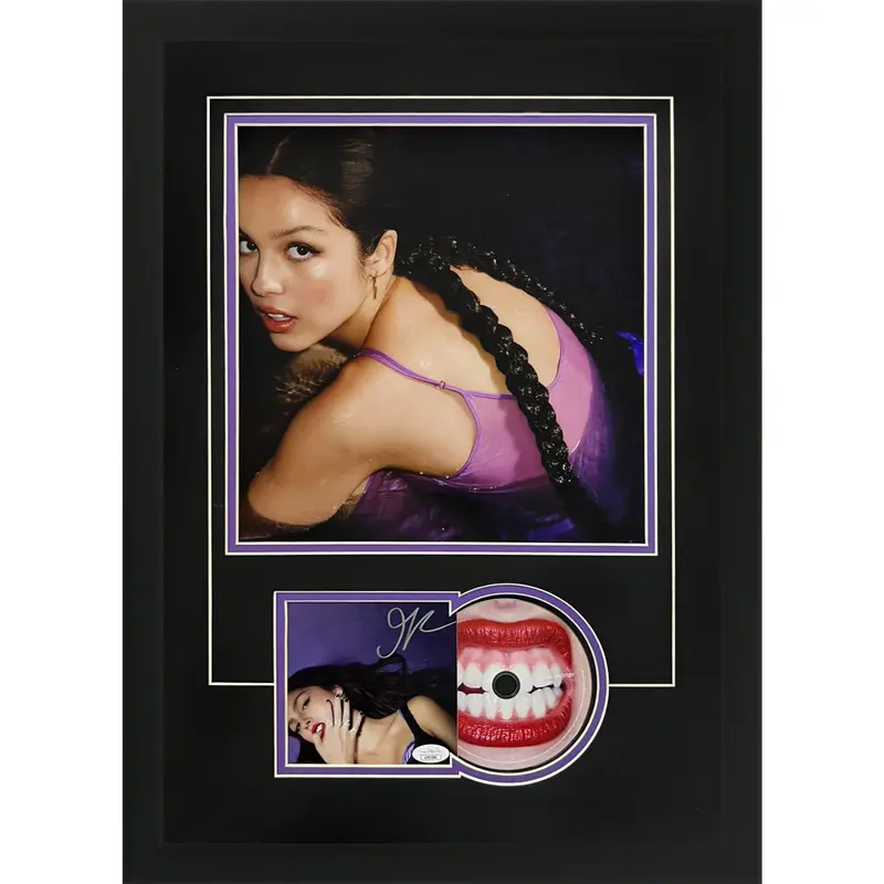 Olivia Rodrigo Autographed Guts CD Deluxe Framed with 12x12 Poster - JSA