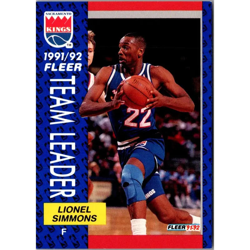 1991 Fleer Lionel Simmons #394