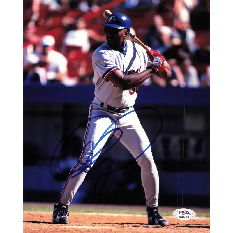 CLIFF FLOYD signed 8x10 photo PSA/DNA Autographed Montreal Expos