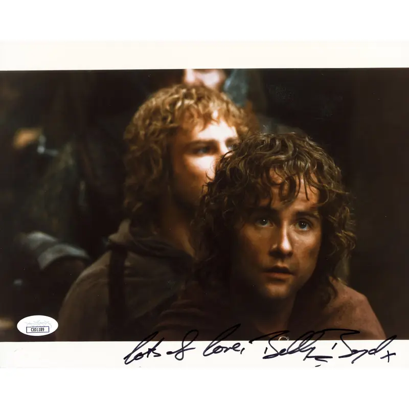 Billy Boyd The Lord of the Rings "Lots Of Love" Signed 8x10 Photo JSA #CE01189
