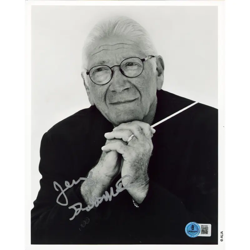 Jerry Goldsmith Film Composer Authentic Signed 8x10 Vertical Photo BAS #BR41052