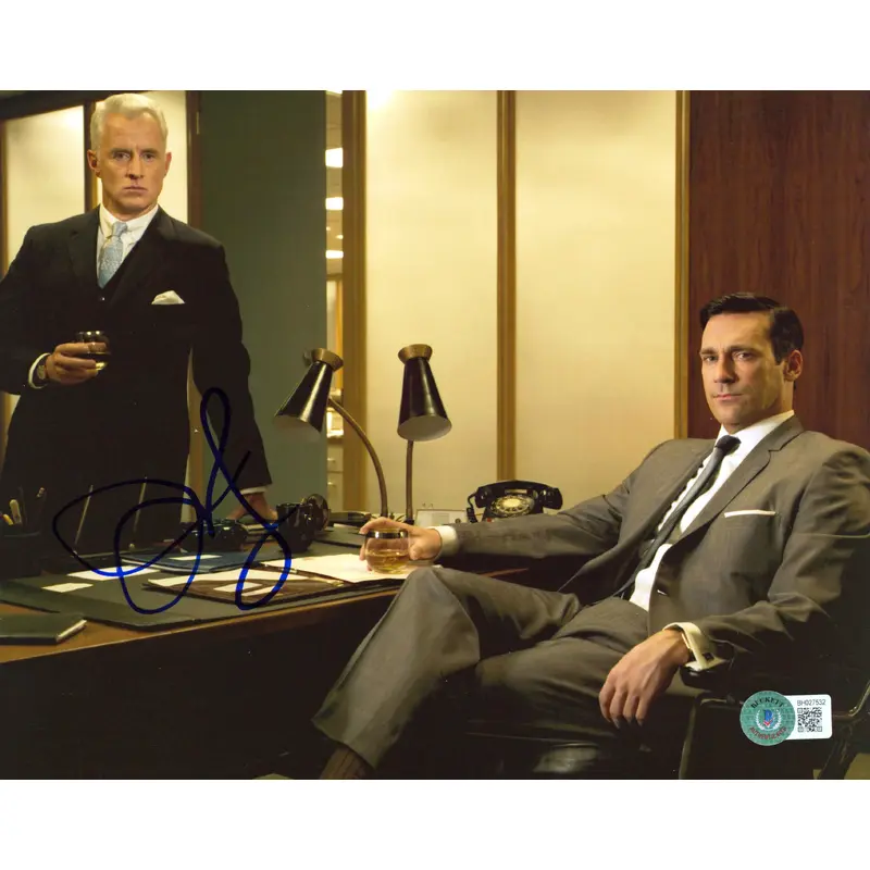 John Slattery Mad Men Authentic Signed 8x10 Photo Autographed BAS #BH027532