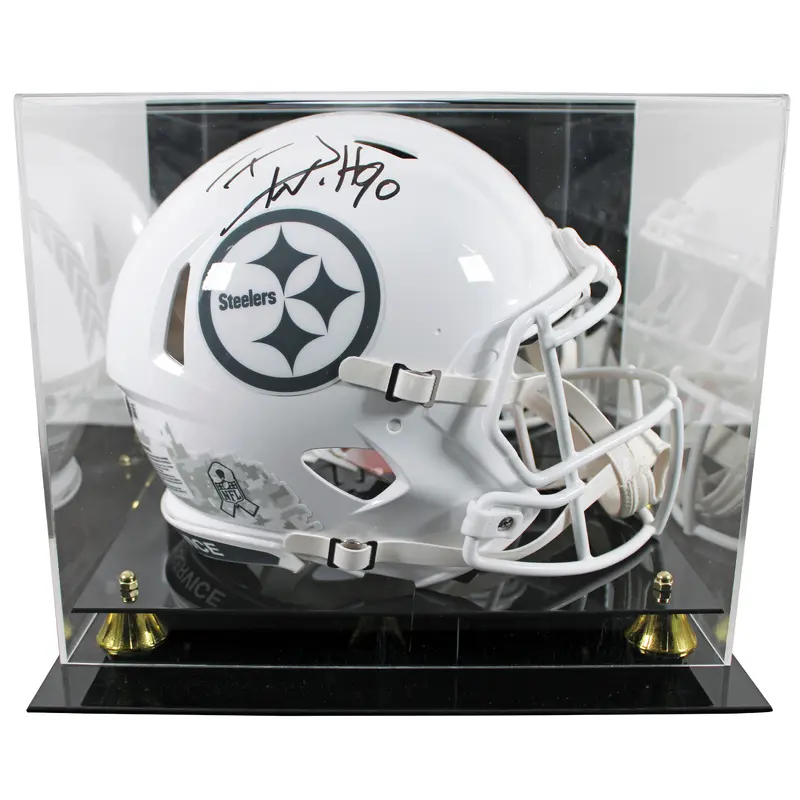Steelers T.J. Watt Signed STS III Full Size Speed Proline Helmet W/ Case BAS Wit