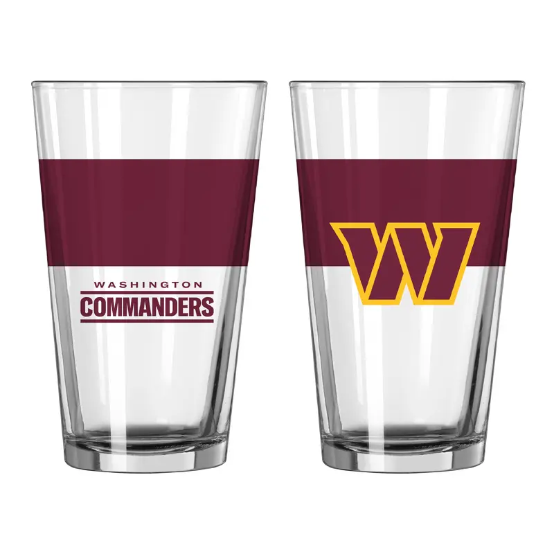 Washington Commanders 16oz Colorblock Pint Glass