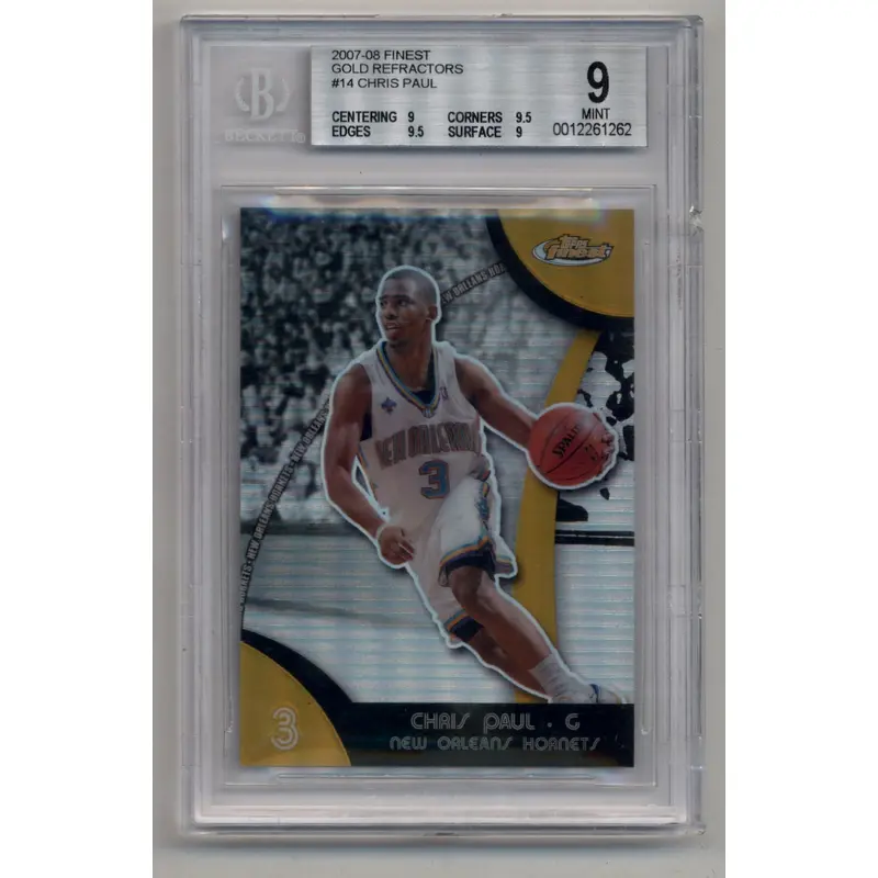 Chris Paul 2007-08 Finest Gold Refractor 02/25 BGS 9 Mint