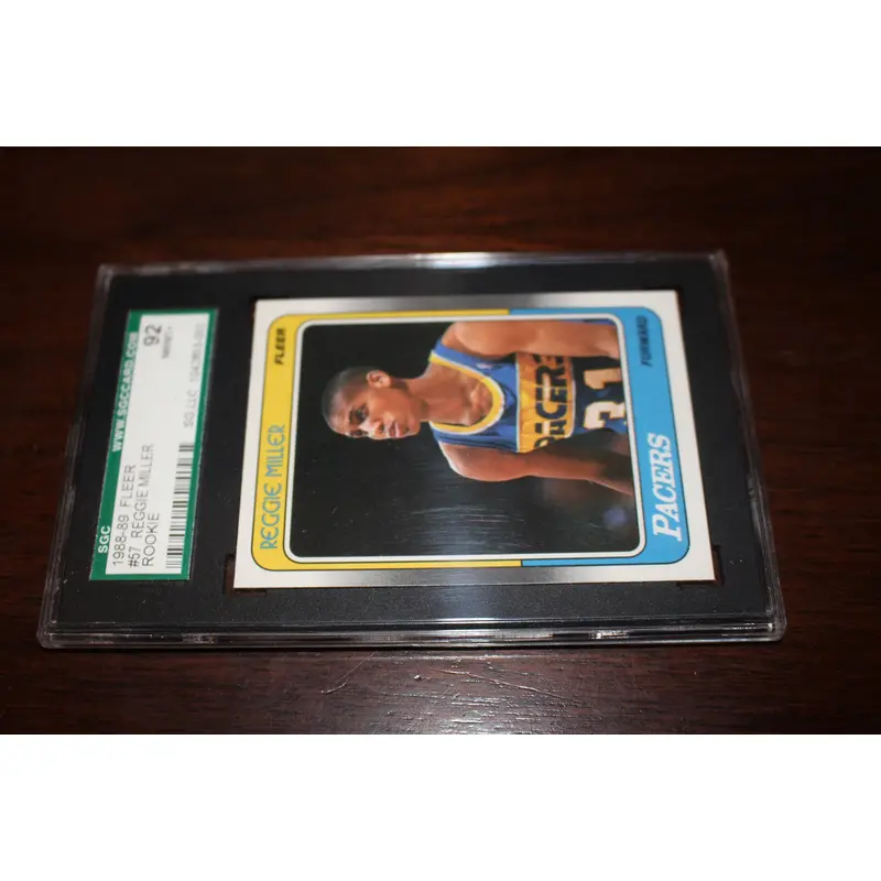 Reggie Miller Rookie Card, SGC 92 NM/Mt