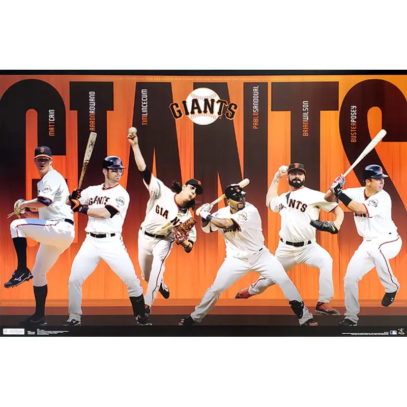 San Francisco Giants "Super Six" (2011) MLB Baseball Action Poster - Costacos Sports