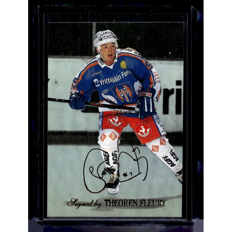 1995-96 Sisu Limited - Signed and Sealed - Theoren Fleury #9