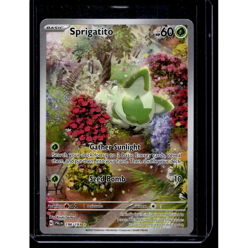 2023 Pokemon Scarlet & Violet - Paldea Evolved - Illustration Rare - Sprigatito #196