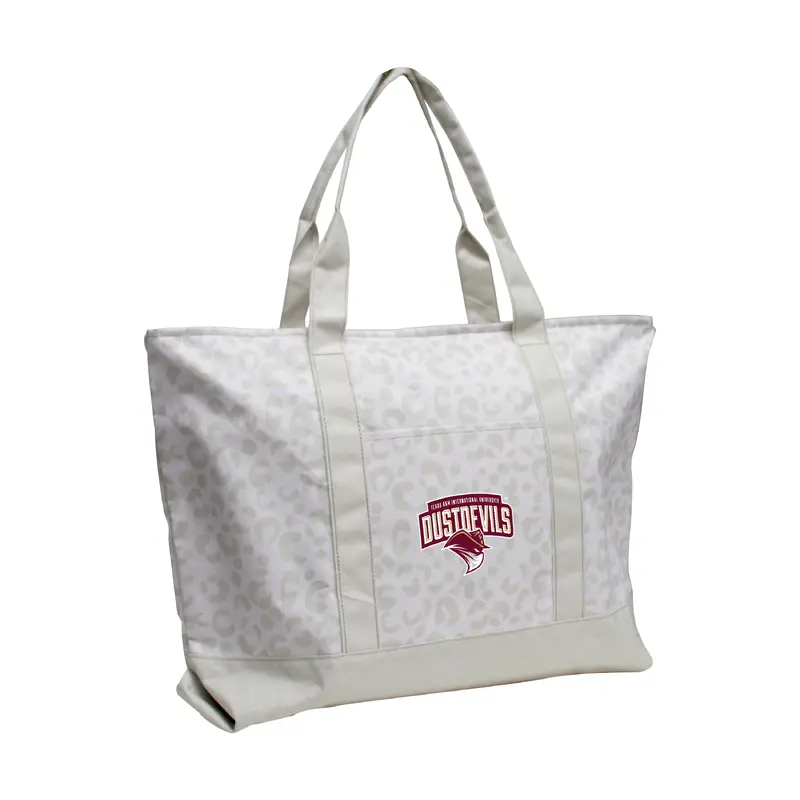 TX A&M International Leopard Pattern Tote