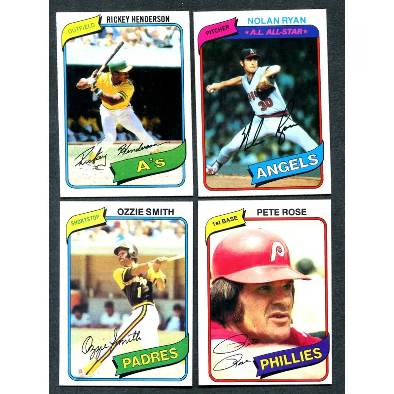 1980 Topps Baseball Complete Set (726) EX/MT NM (24-549)