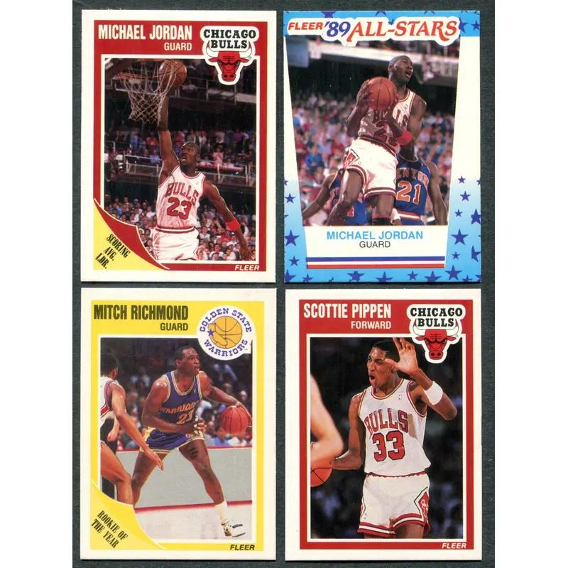 1989/90 Fleer Basketball Complete Set (w/ stickers) NM NM/MT (168/11) (23-303)
