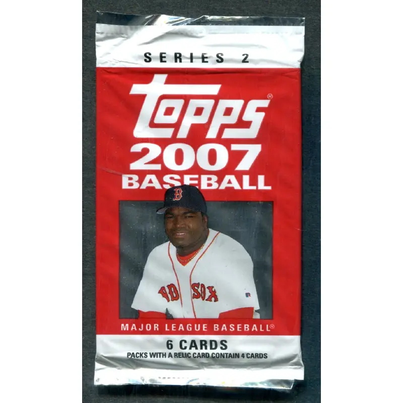 2007 Topps Baseball Unopened Series 2 Pack (6)