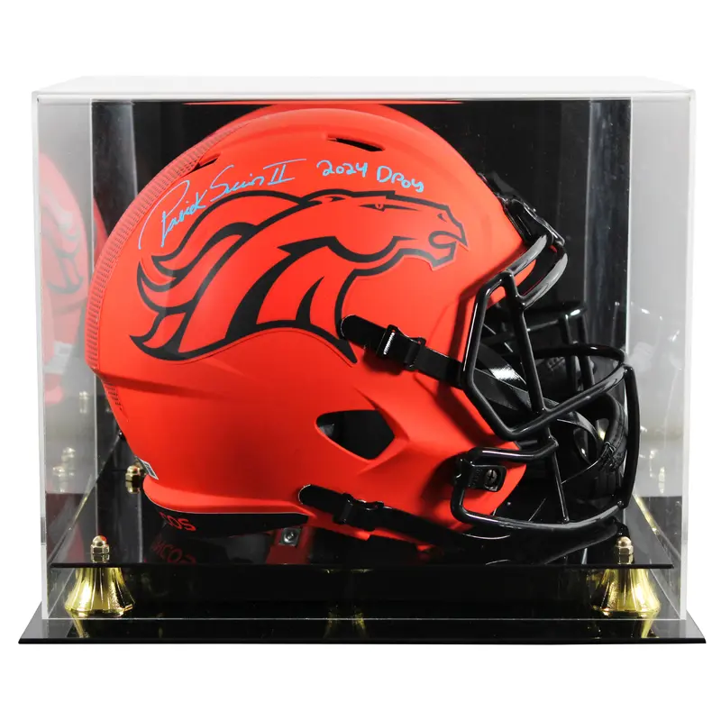 Broncos Patrick Surtain II "DPOY" Signed Rave F/S Speed Rep Helmet W/ Case BAS W