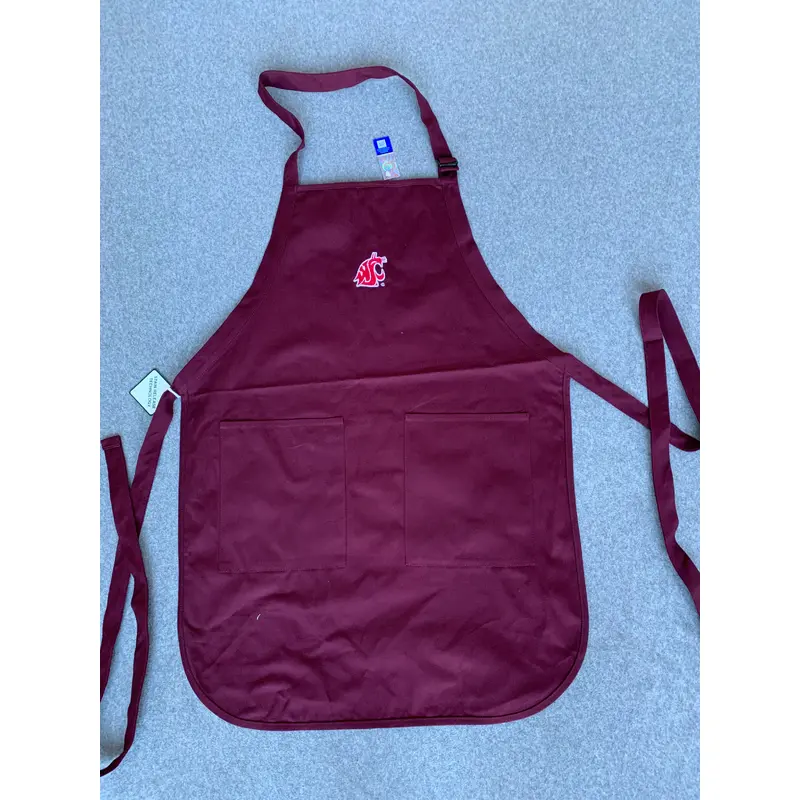 Crimson Embroidered Apron