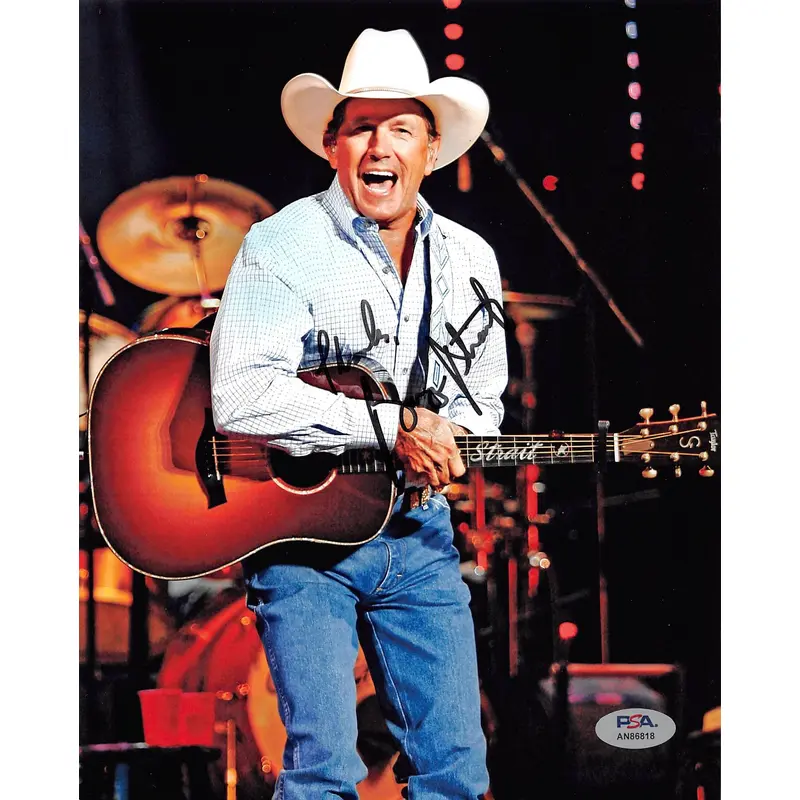 George Strait Country Music Thanks Authentic Signed 8x10 Photo PSA/DNA #AN86818
