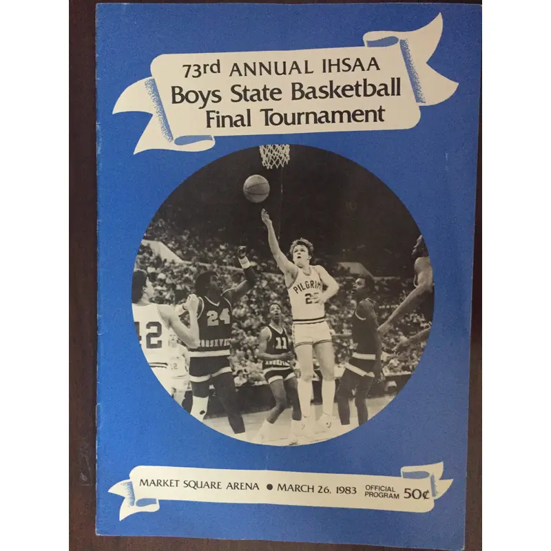 1983 Indiana High School Basketball State Finals Program