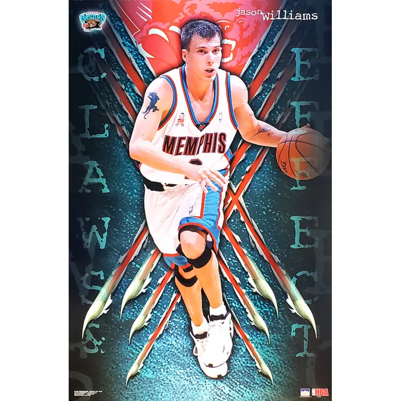 Jason Williams "Claws and Effect" Memphis Grizzlies Poster - Starline 2001