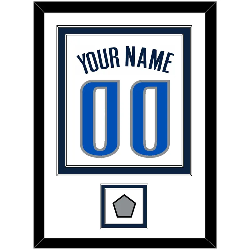 Dallas Name & Number With Finals Patch - Home White (2001-2017) - Double Mat 2