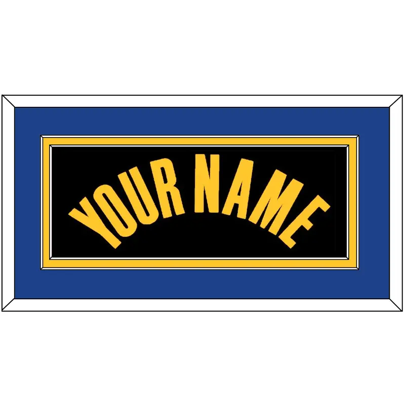 Golden State Name - Black City (2021-2022) - Double Mat 2