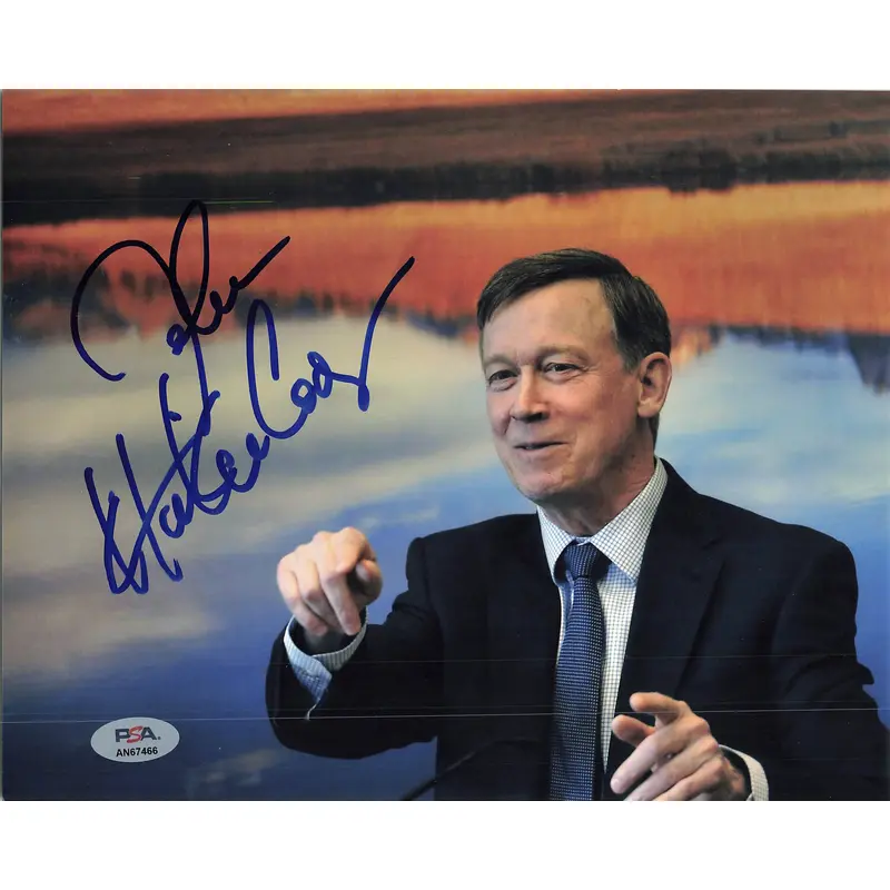 John Hickenlooper signed 8x10 photo PSA/DNA Autographed Politician