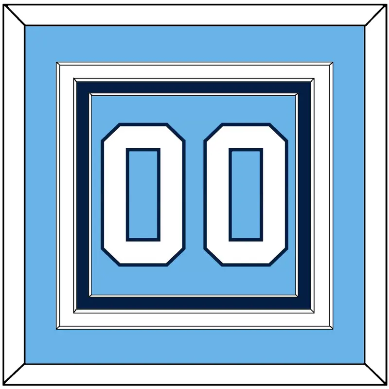Pittsburgh Number (Back) - 2008 Winter Classic Powder Blue - Triple Mat 2