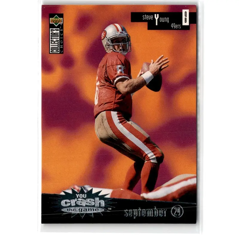1996 Collector's Choice You Crash the Game Silver Steve Young #CG5C
