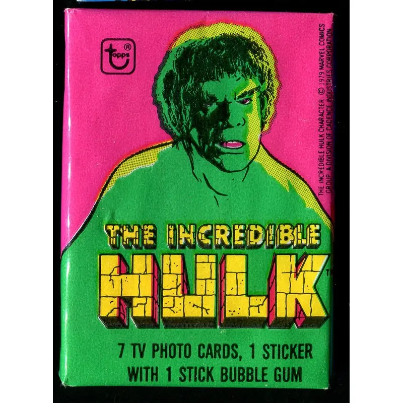 1979 Topps The Incredible Hulk Unopened Wax Pack