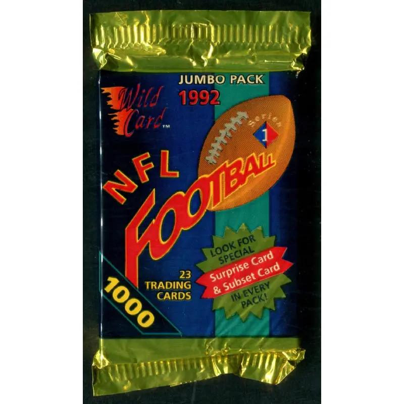1992 Wild Card Football Unopened Series 1 Jumbo Pack (23)