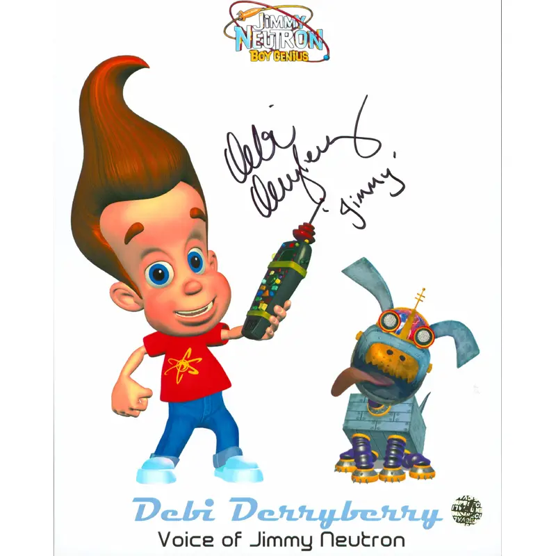 Debi Derryberry Jimmy Neutron Authentic Signed 8x10 Photo Wizard World