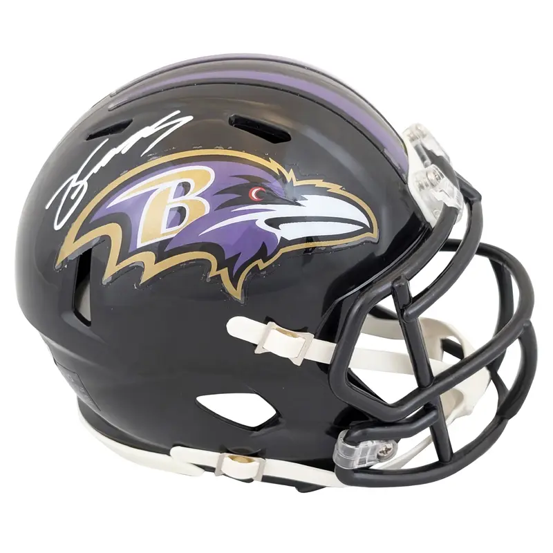 Ravens Zay Flowers Authentic Signed Speed Mini Helmet Autographed BAS Witnessed