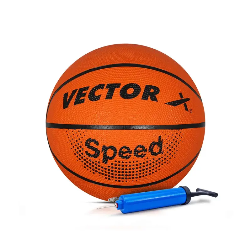 Vector X SPEED Basketball with Free Air Needle with Pump  (Size-7) | Kibi Sports