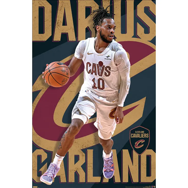 Darius Garland "Superstar" Cleveland Cavaliers NBA Action Wall Poster - Costacos 2023